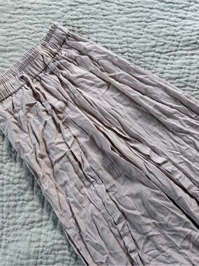 Ali Golden Wide Leg Pants - Light Blush Pink
